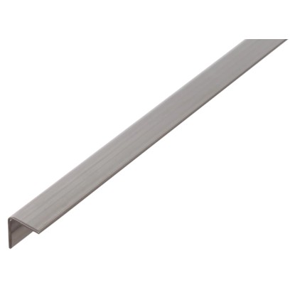 Rovnoramenný úhelník z nerezové oceli, 15x15x2000 mm, pro upevnění a spojování.
