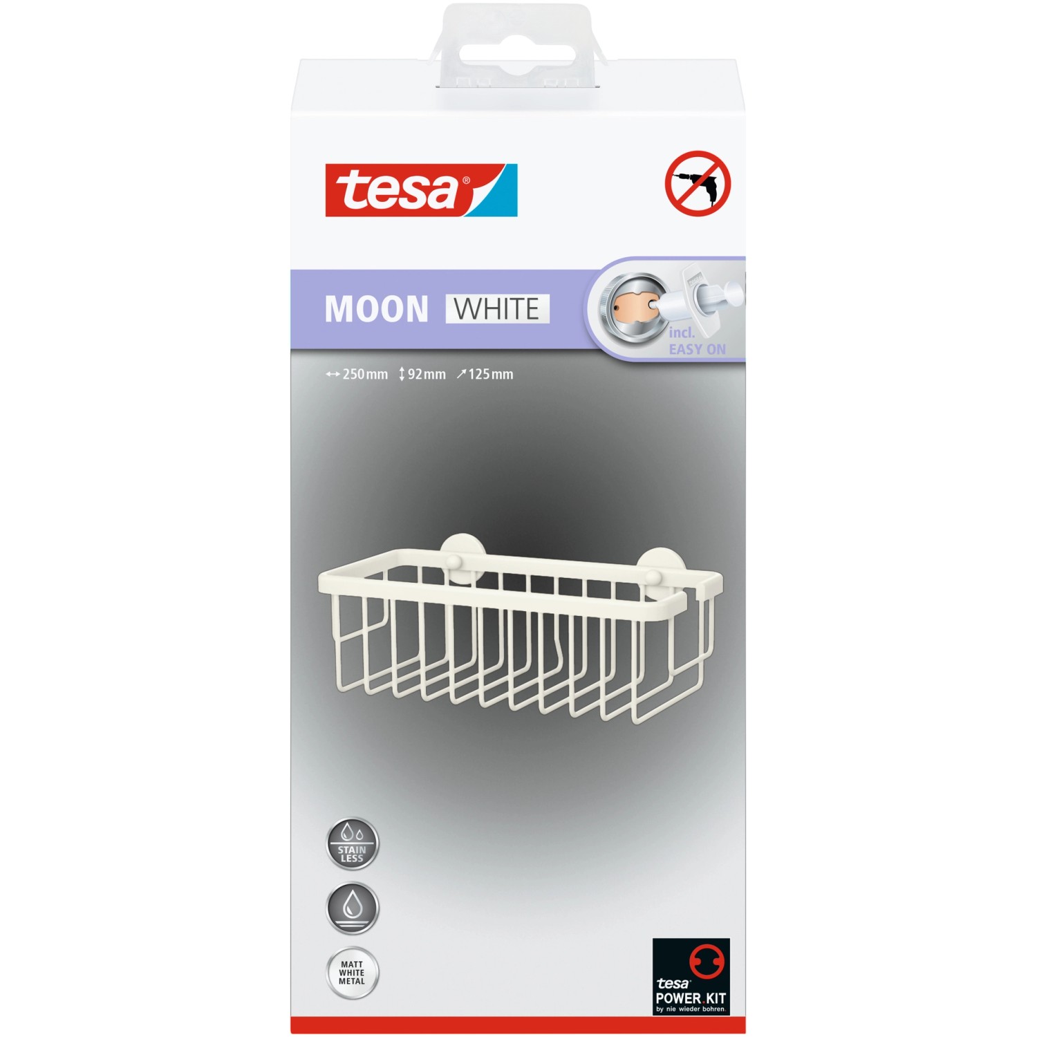 Tesa Moon Black košík moon white 40577-00000-00