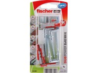 Fischer Hmoždinka DuoPower 8 x 40 WH K NV se skobou, 4 ks