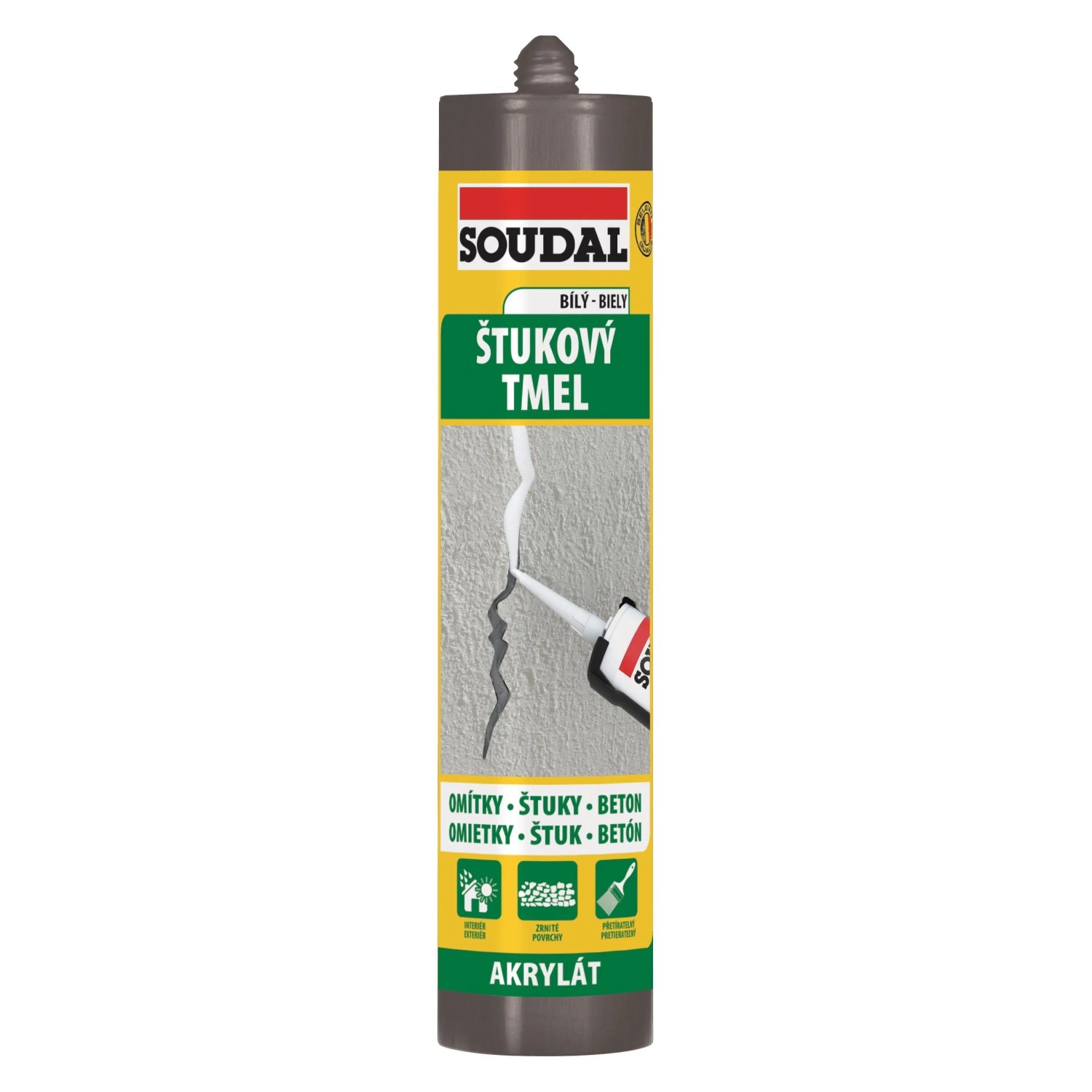 Levně SOUDAL Štukový tmel bílý 280 ml
