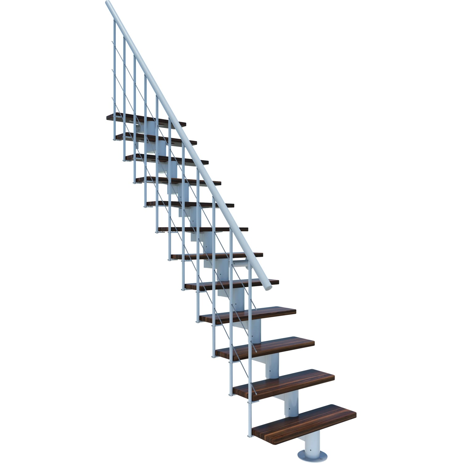 Minka STAIRS modulové schodiště Comfort Top ořech/bílá, 312 cm