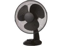 Stolní ventilátor, černá, pr. 30 cm