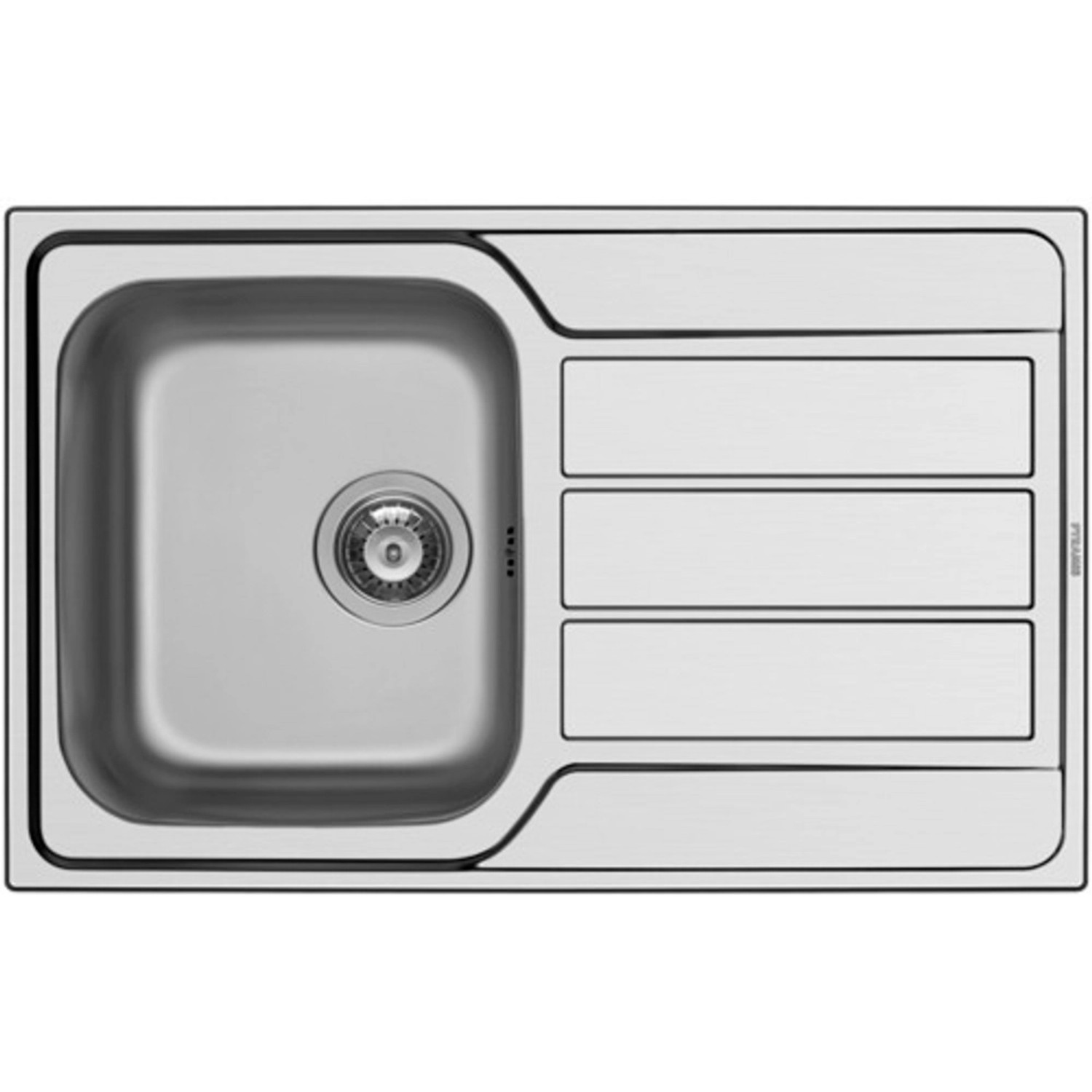 PYRAMIS Nerezový dřez ATHENA 1 1/2B 1D hladký, 79 x 50 cm