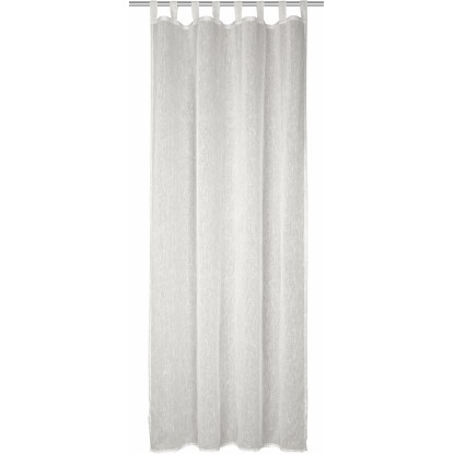 Závěs s poutky Ravenna, stříbrný, 245 x 135 cm