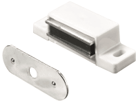 Nábytkový magnet 4 kg kov/plast bílý, 4 ks