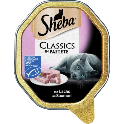 Sheba Paštika pro kočky s lososem 1 x 85 g