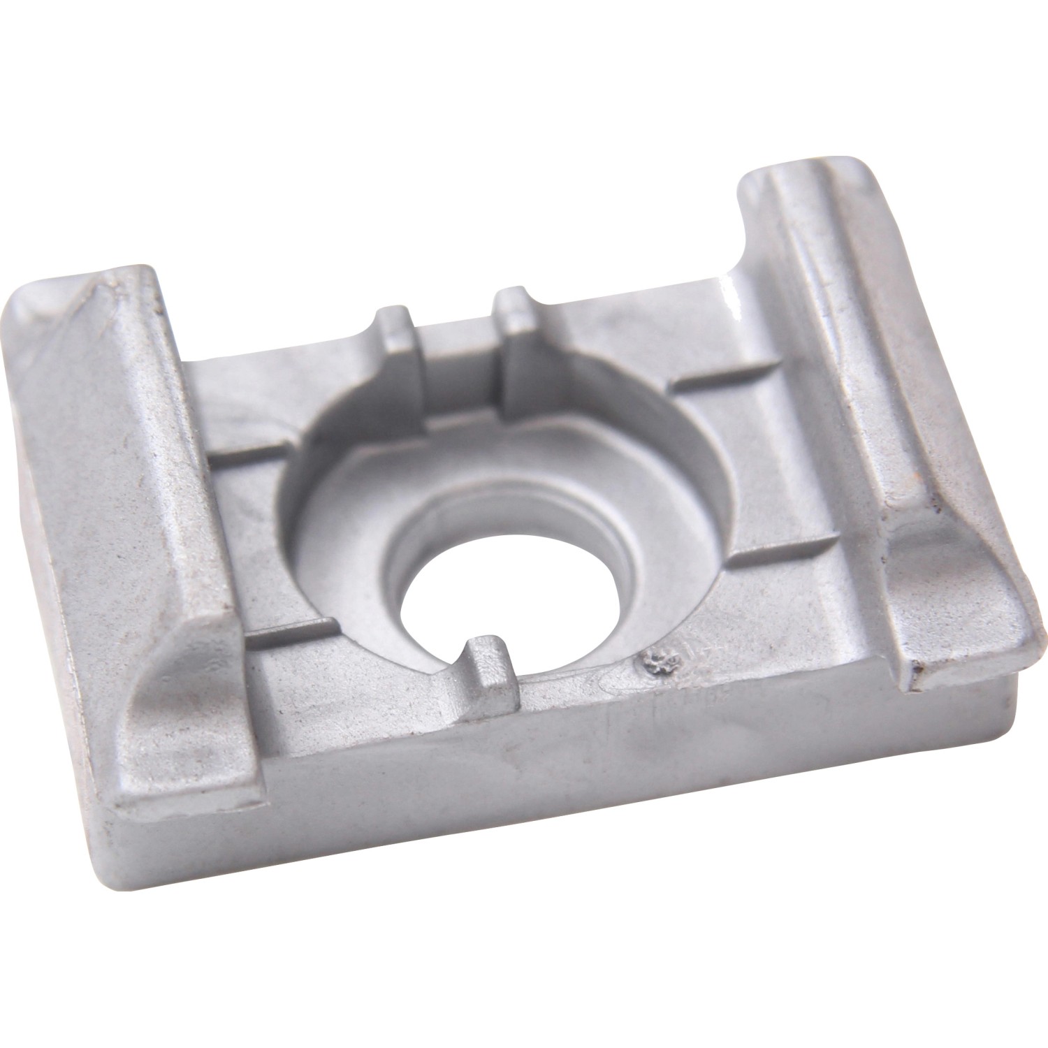 Floraworld Plastová opěrná konzole bez bočního vodítka pro roh. sloupky stříbrná