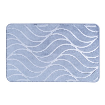 Wenko Koupelnová předložka Memory Foam Tropic, modrá, 50 x 80 cm