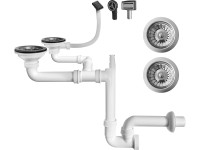 Miló Sifon pro 1,5/2dřezy, manuální, pr. 114 mm