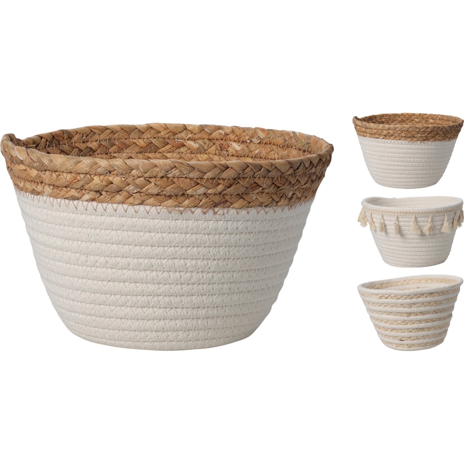 Dekorativní košík 3 druhy 22 x 14 cm