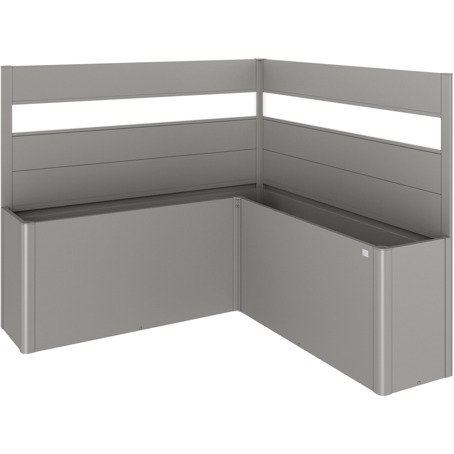 Biohort Zástěna pro záhony vyvýš. 2 x 2, L2 x 1/ Belvedere L200 se sklem kř.šedá