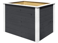 Weka Modulární dřevěný vyvýšený záhon Element, antracitová, 100 x 69 x 71 cm