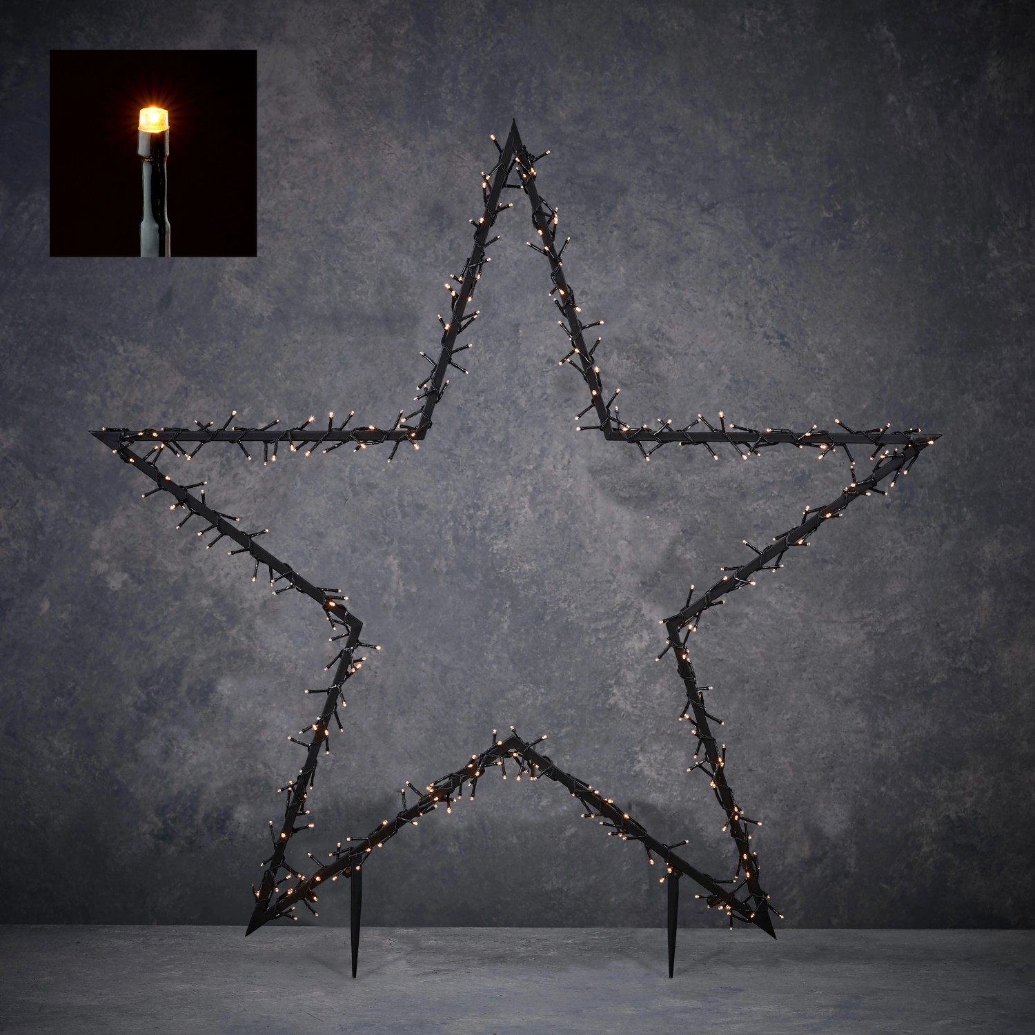 Luca Lighting Zápich hvězda, 225 LED, 90 x 102 cm