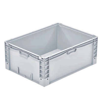 Surplus Systems Eurobox s plnou stěnou Maxi šedý 80 x 60 x 32 cm, 133 l