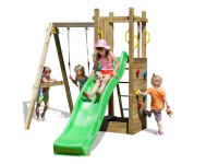 MARIMEX Dětské hřiště Play Basic 004 + zelená skluzavka