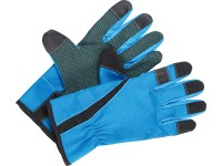Zahradnické rukavice s nopky z PVC modré velikost 10