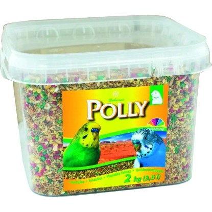 Polly Kompletní krmivo andulka 2 kg (vědro 3,5 l)