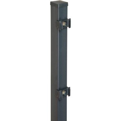 Floraworld Sloupek s upínacími deskami antracit 4 x 4 x 125 cm