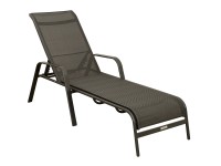 Doppler Zahradní lehátko Pesaro hliníkové, antracit, 68 x 192 cm