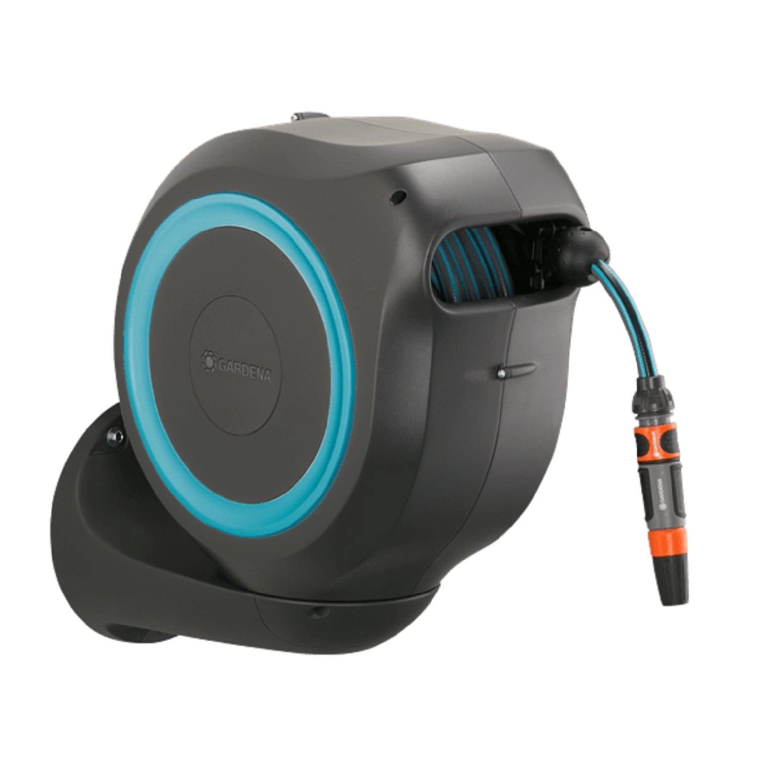 GARDENA Nástěnný box RollUp M tyrkysový se samonavíjecí hadicí 11 mm, 20 m