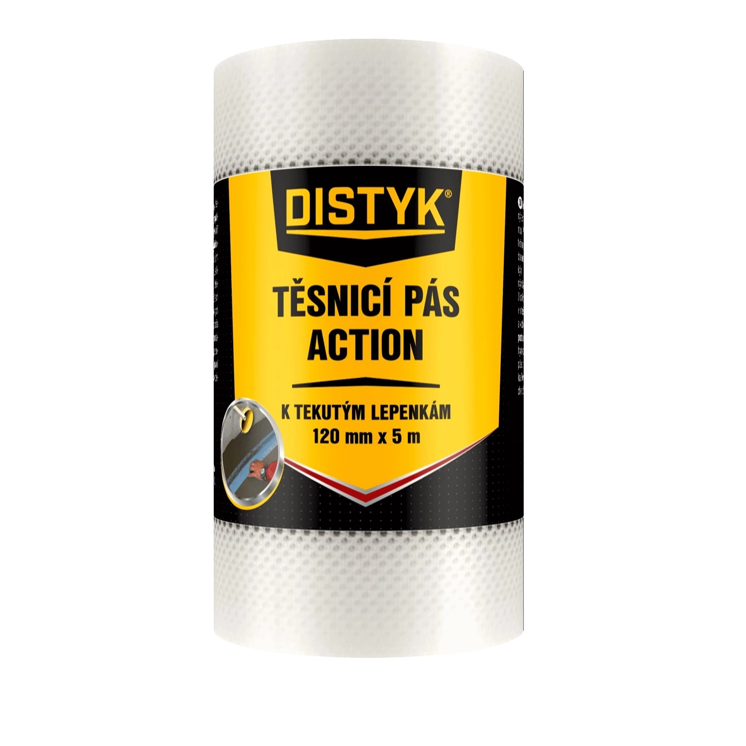 Distyk Těsnící pás ACTION šedý 120 mm x 5 m