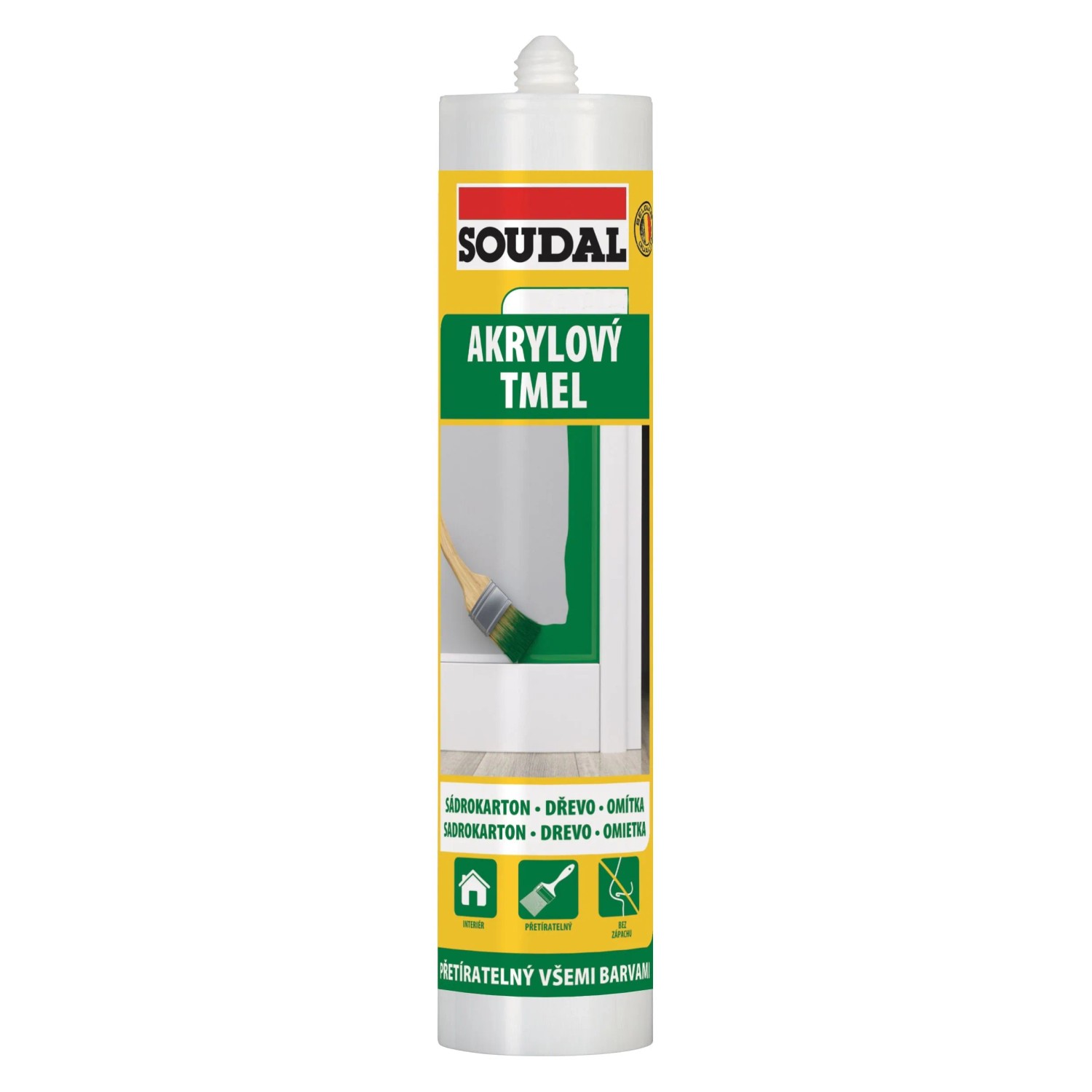 Soudal Akrylový tmel černý 280 ml