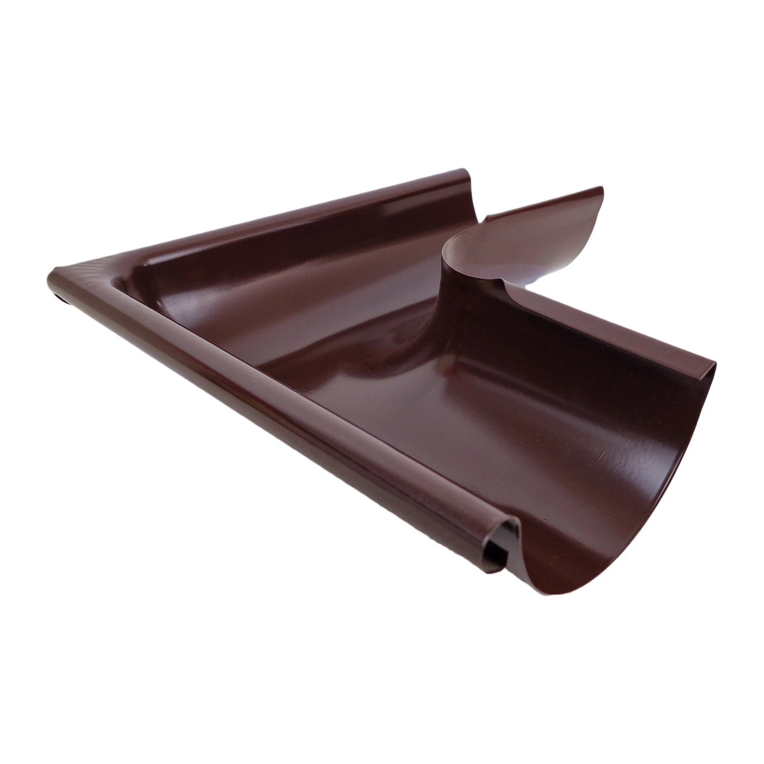 COVERNIT Roh žlabu 250/80 vnitřní čokoládově hnědý RAL 8017, 250 mm