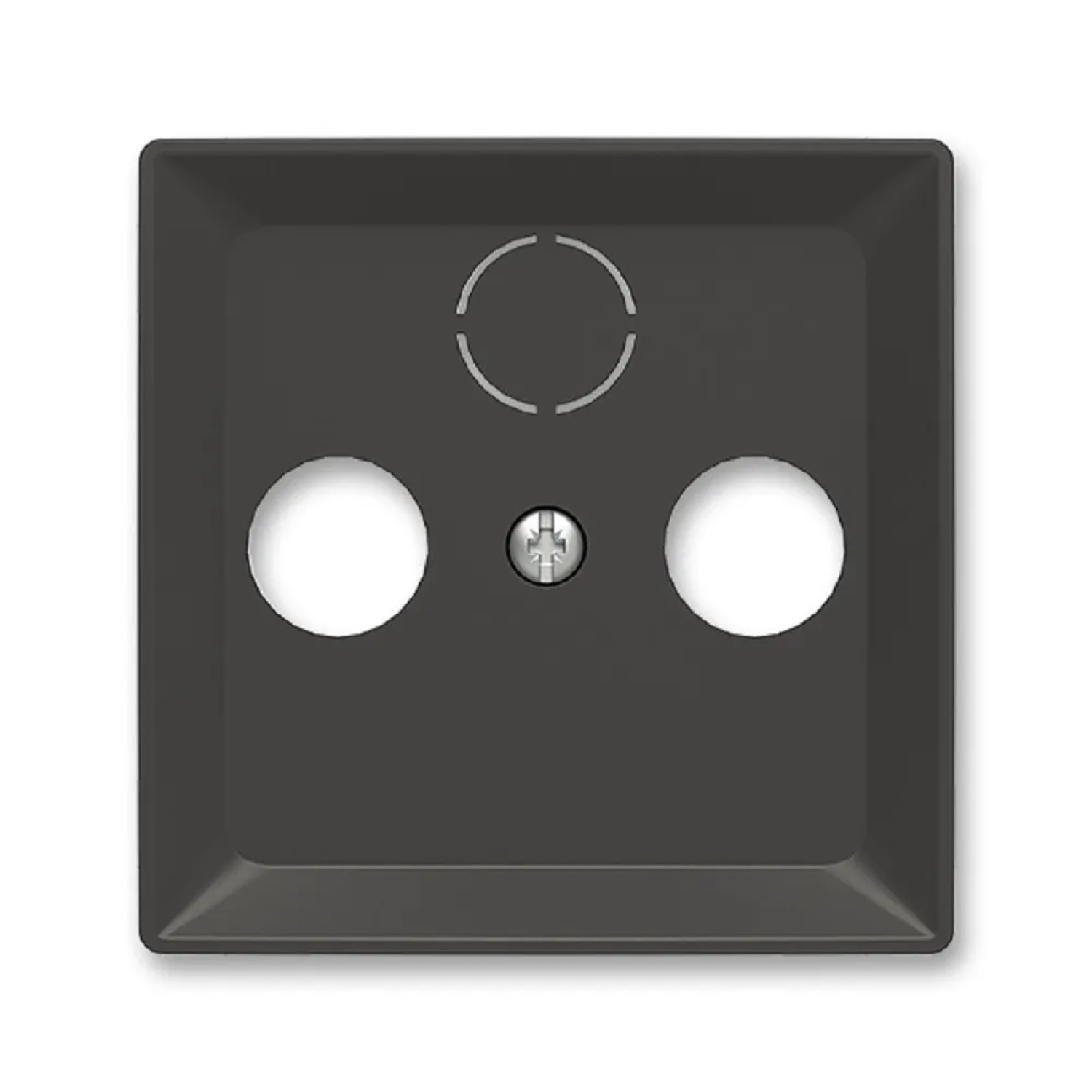 ABB Kryt zásuvky TV+R+SAT Zoni, matná černá