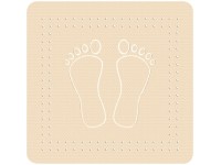 Kleine Wolke Protiskluzová podložka do sprchy Foot pískově béžová 55 x 55 cm