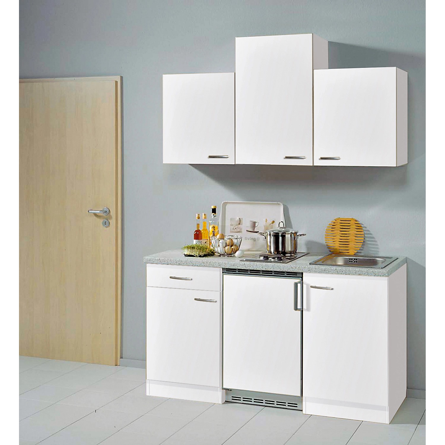 Flex-Well Kuchyně Wito 150 cm/typ 2 - lednice/varná deska