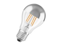 OSRAM LED žárovka CLA34 zrcadlová 4 W E27 2700 K teple bílá stříbrná
