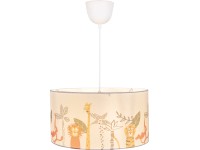 Dětské stropní svítidlo Safari Adventure, potisk zvířat, pr. 40 x 125 cm
