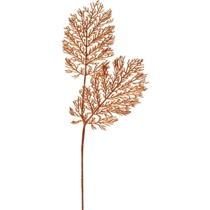 EverGreen Větev dekorativní s kouličkami 64 cm, stříbrno-bílá