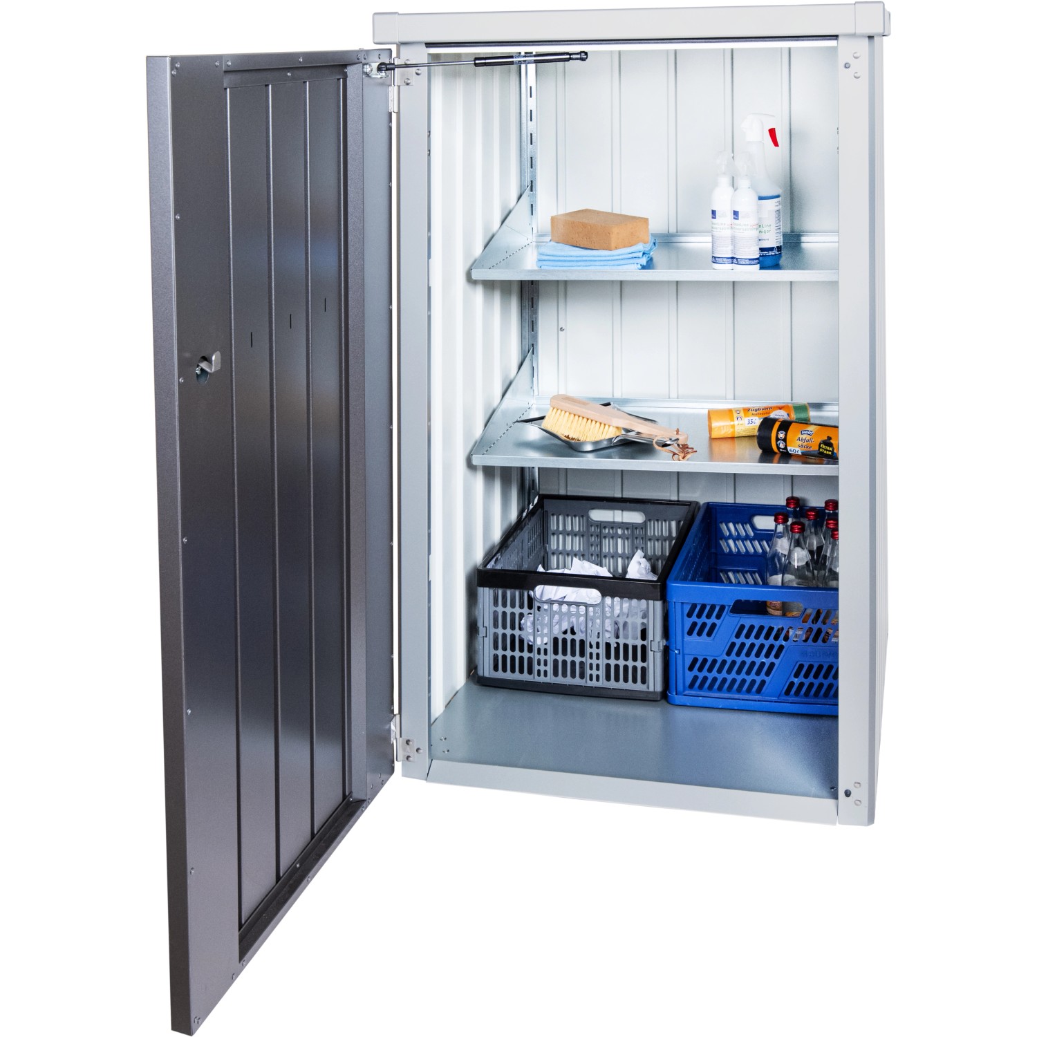 Biohort Stojny regálu pro box na popelnice Alex 122 x 3 x 3 cm, 2 ks