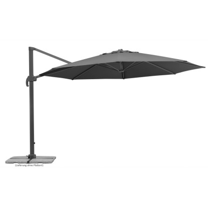 Schneider Slunečník Rhodos Grande antracitový pr. 400 cm