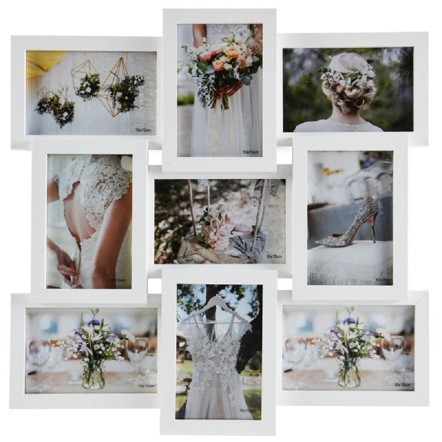 FALC Multirámeček na 9 fotek, bílý, 10 x 15 cm