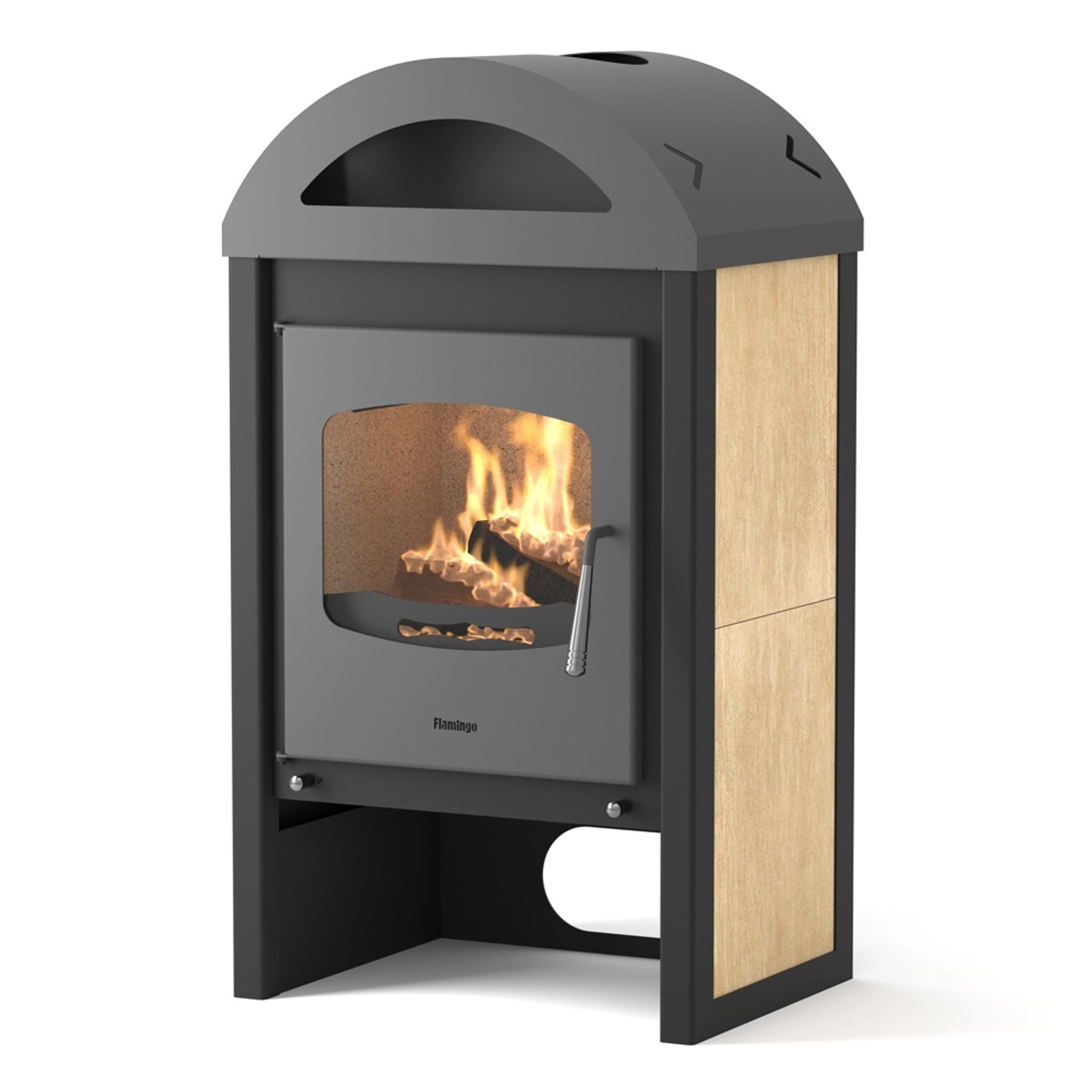 HS Flamingo Krbová kamna MELAND dlažba javor 555 x 1019 x 417 mm