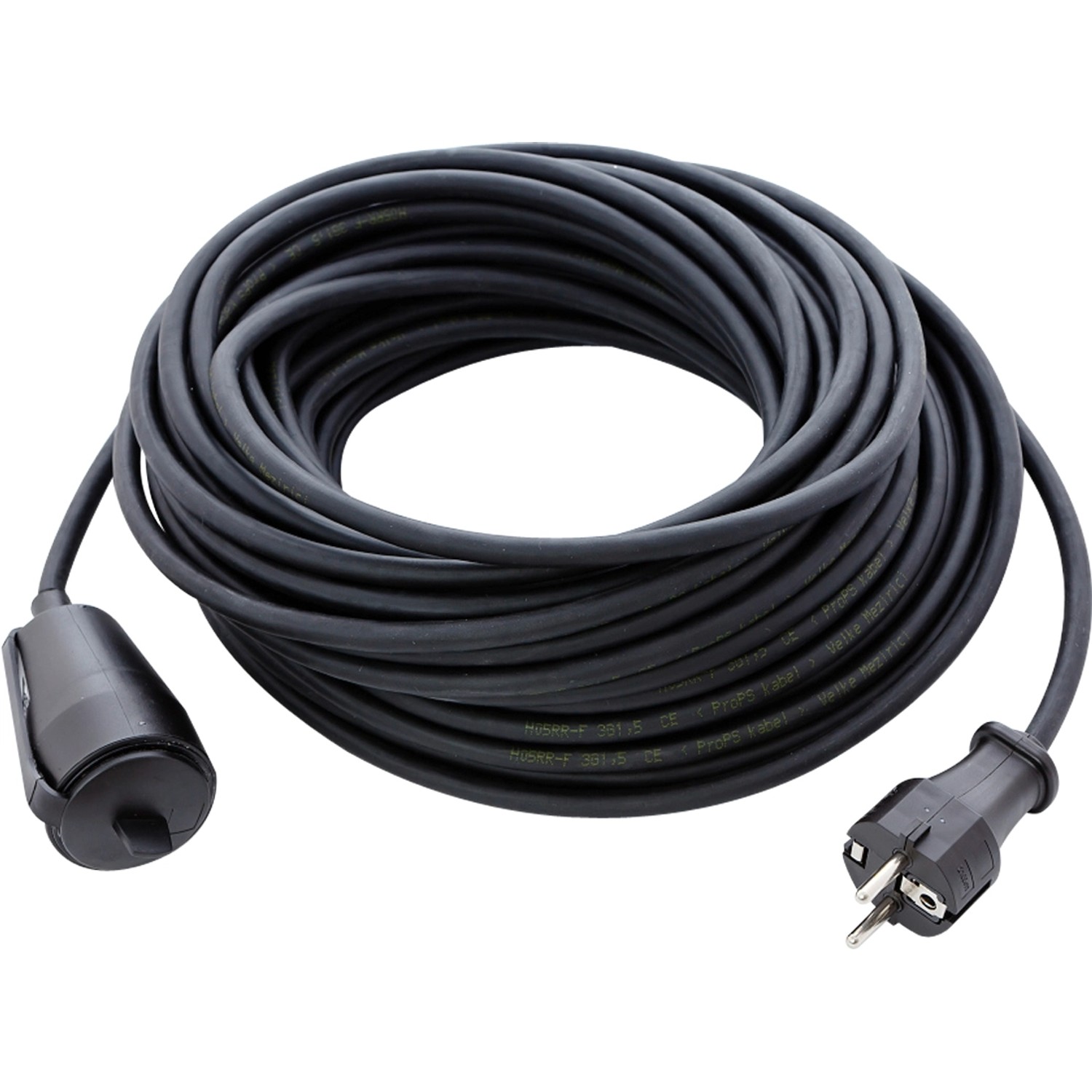 Munos Prodlužovací kabel HOBBY 1003320 s pohyblivou zásuvkou 2P + PE, černý 20 m