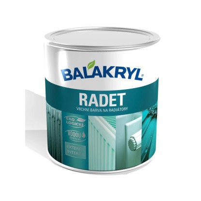 BALAKRYL Vrchní barva na radiátory Radet 1000 bílá 0,7 kg