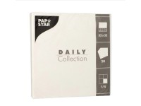 Papstár Ubrousky bílé 32 x 32 cm, 20 ks