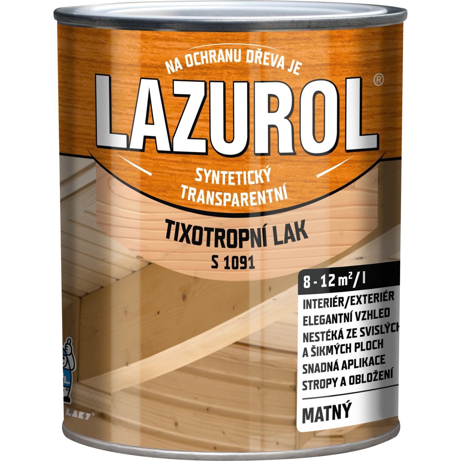 Lazurol S1091 tixotropní lak mat 0,75l