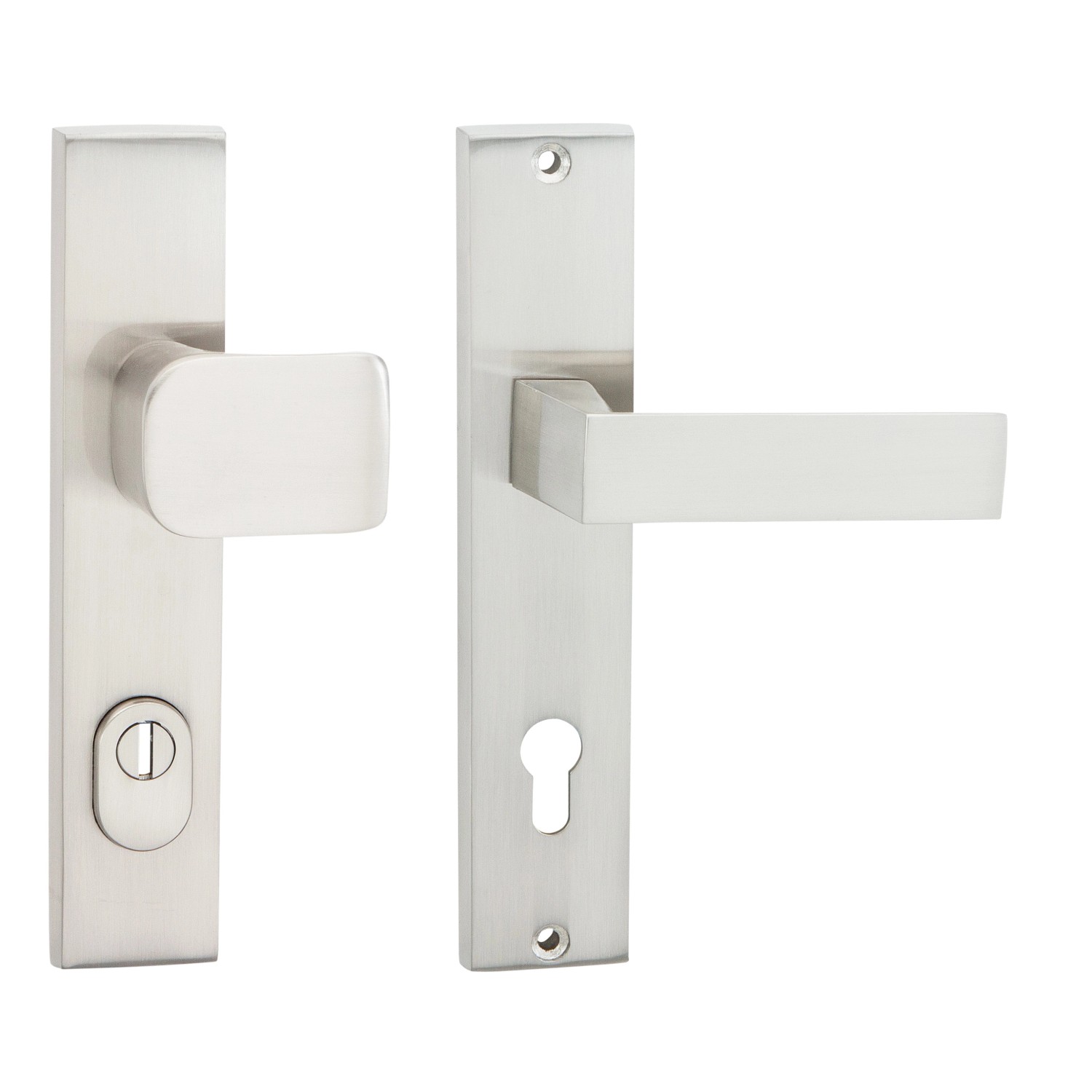 Cobra Štítové ochranné dveřní kování C201 PZ90 LI/RE překrytka, lesklý nikl