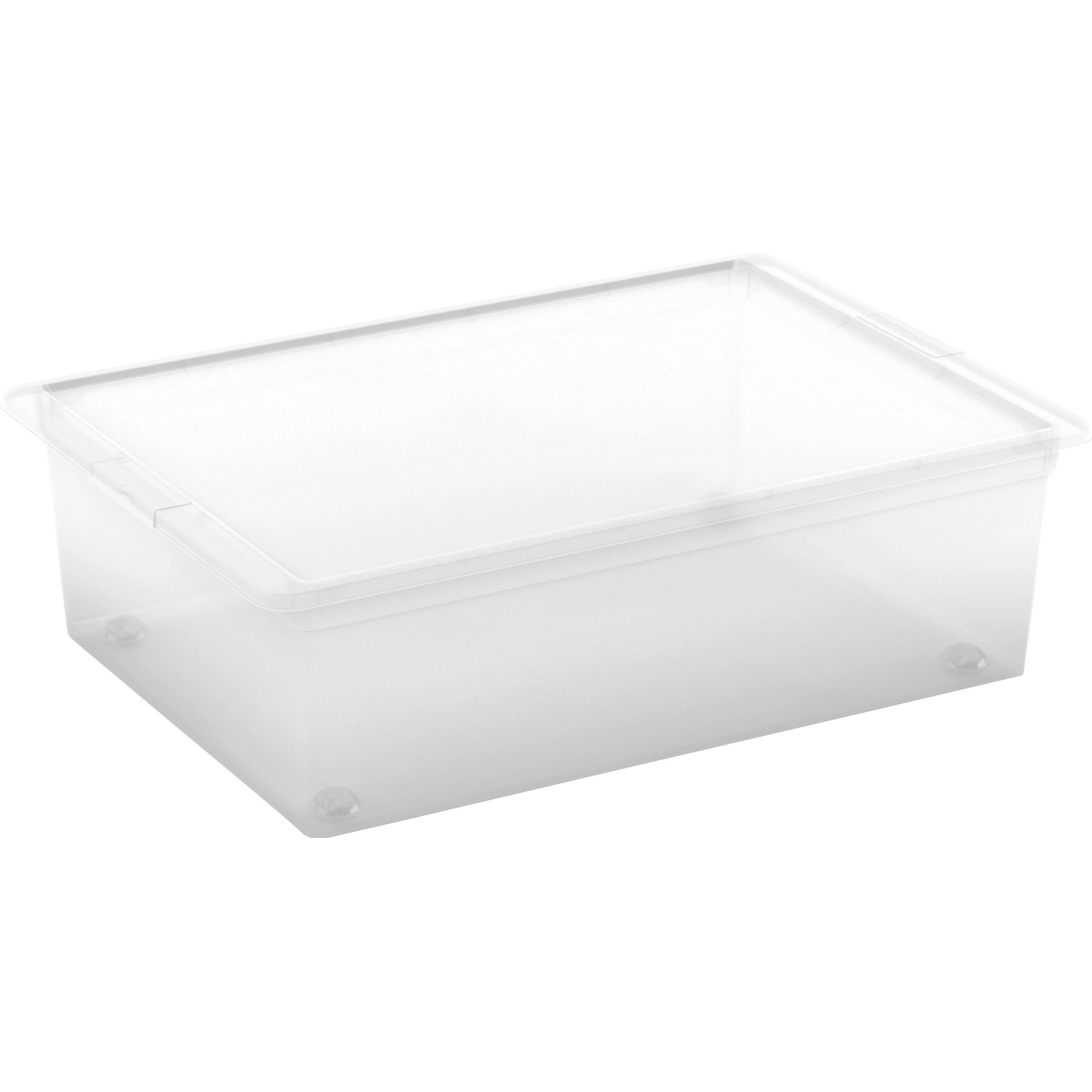 Kis Úložný box s kolečky a víkem C Transparent L, 16,5 x 55 x 38,5 cm