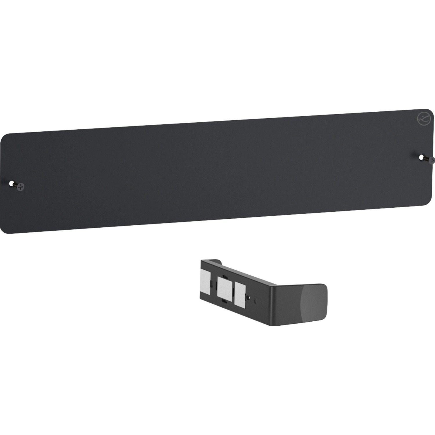 Lechuza Kovová lišta pro květináče Cube, černá, 48 x 0,2 x 10 cm