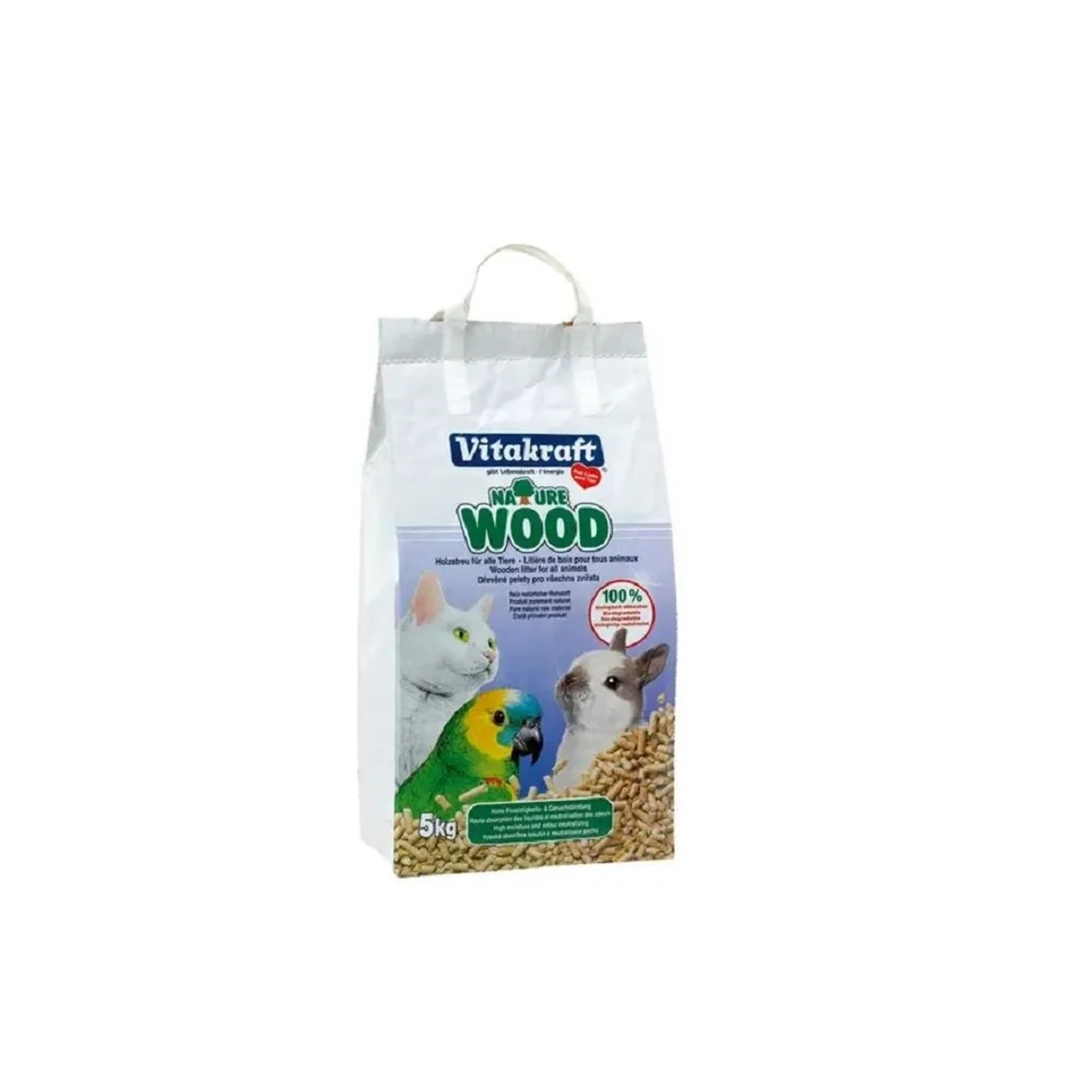 Vitakraft Nature Wood dřevěné peletky 5 kg