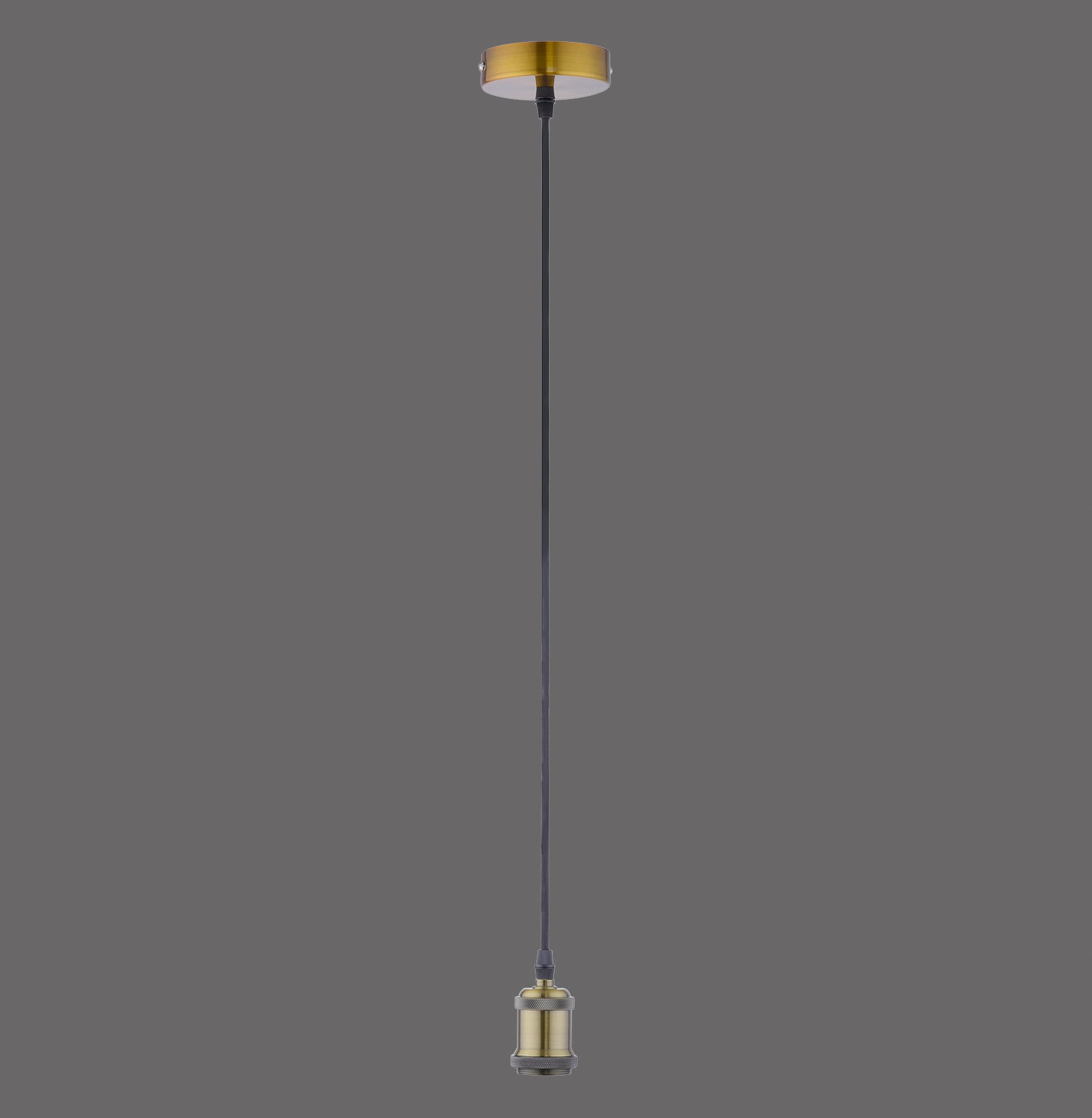 Leuchten Direkt Závěsné retro svítidlo 1bodové, matná mosaz, pr. 10 x