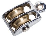 LUX Bloková lanová kladka dvojitá, pozinkovaná, 23 mm