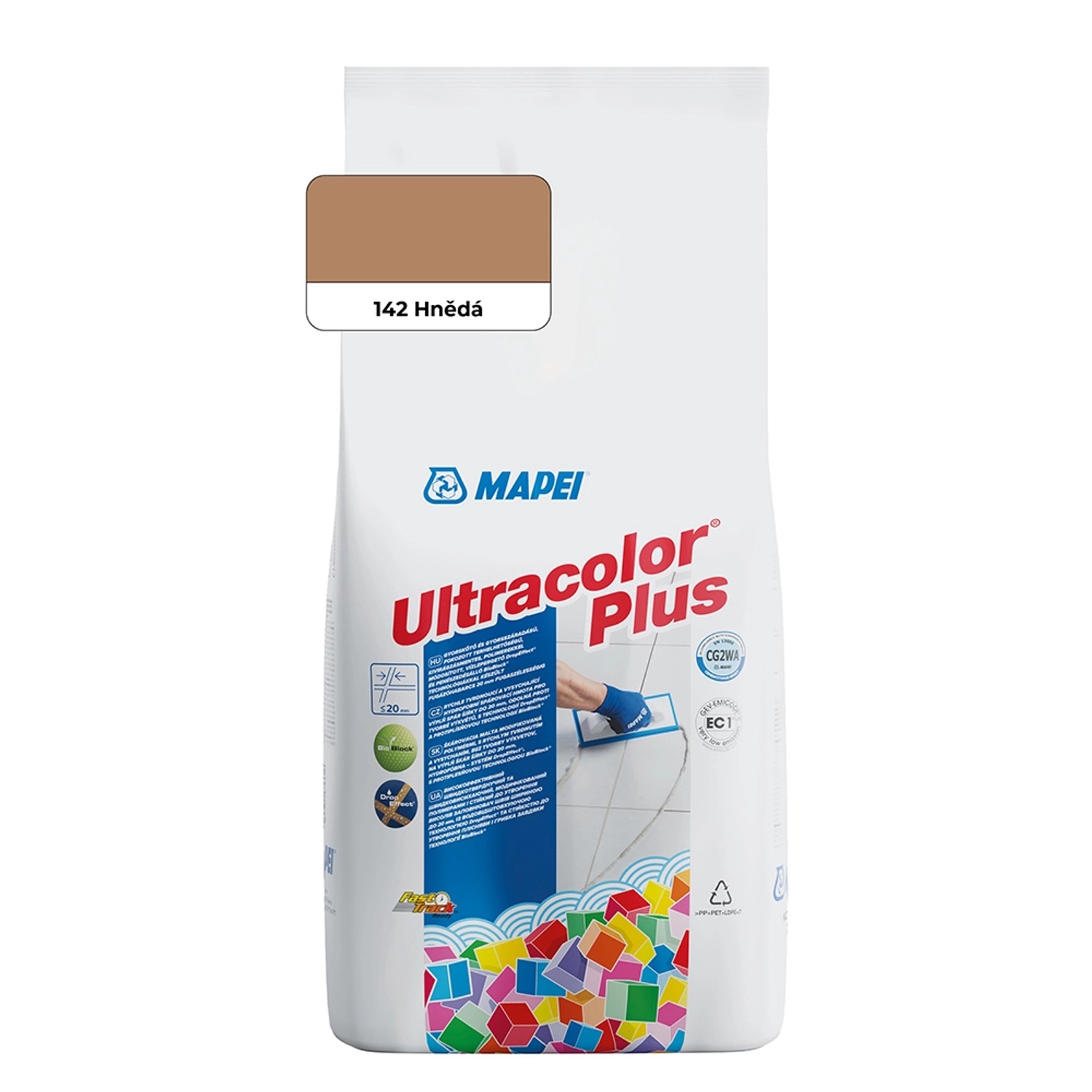 Hmota spárovací Mapei Ultracolor Plus 142 hnědá 2 kg