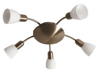 Rabalux Stropní 5bodové svítidlo Soma, bronzová, pr. 47 x 16,5 cm