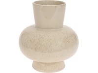Koopman Porcelánová váza glazovaná béžová pr. 19 x 22,5 cm